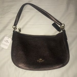 Coach Chelsea Cross Body Metallic Leather- NEW